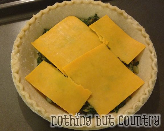 Spinach Ham & Cheese Quiche