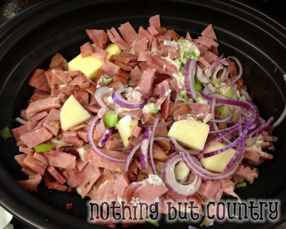 Creamy Ham & Potato Soup in Crock Pot