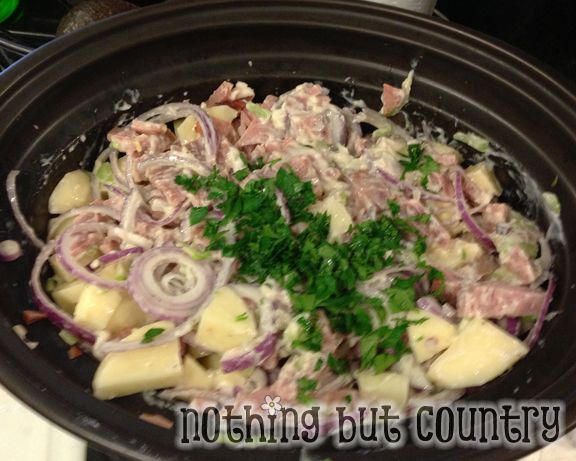 Creamy Ham & Potato Soup in Crock Pot