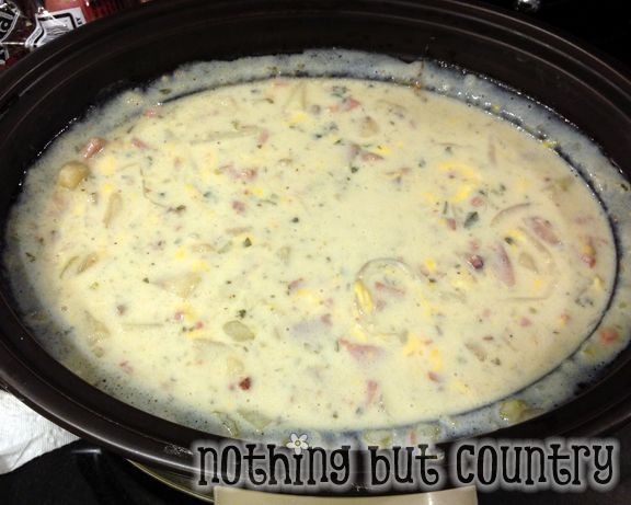 Creamy Ham & Potato Soup in Crock Pot