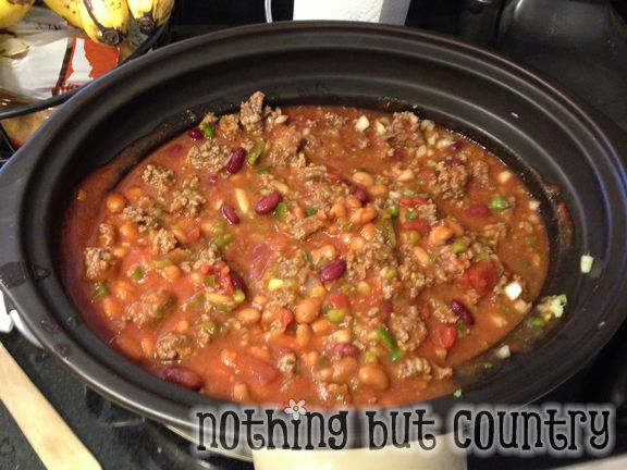 Crock Pot Slow Cooker Copy Cat Wendy S Chili Recipe Nothing But Country