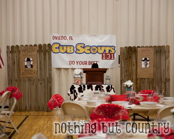 Western / Cowboy Cub Scout Blue & Gold Banquet | NothingButCountry.com