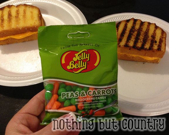 April Fool's Day 2013 - Grilled Cheese Peas & Carrots for Dessert | NothingButCountry.com