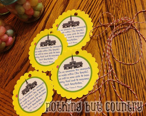 Easter & Visiting Teaching April 2013 Candy Flower Favors | NothingButCountry.com