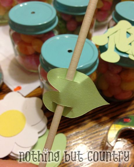 Easter & Visiting Teaching April 2013 Candy Flower Favors | NothingButCountry.com