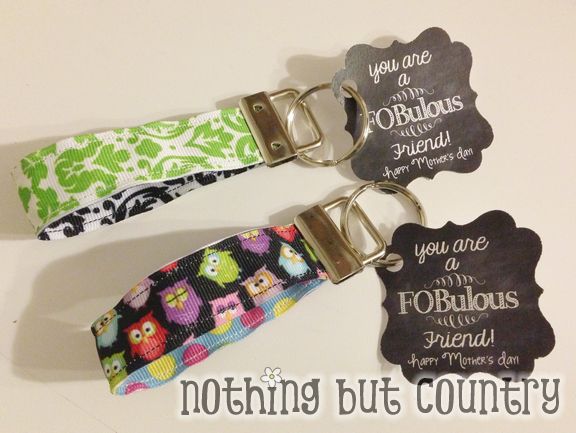 You are a FOBulous Teacher / Friend - Mini Ribbon Key Fobs | NothingButCountry.com