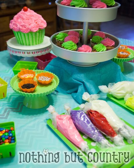 Cupcake / Cupcake Wars Birthday Party - NothingButCountry.com