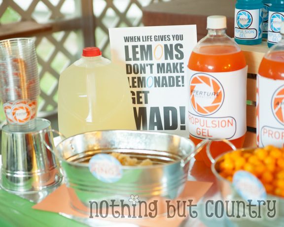 Teen Birthday Party - Portal 2 Theme | NothingButCountry.com