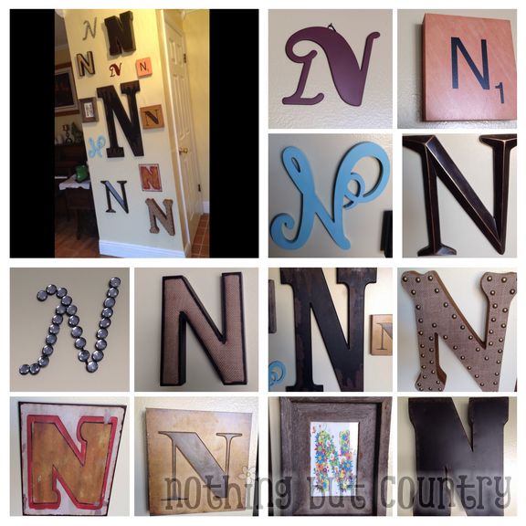 Typography Home Decoration - Letter N Wall - Home Improvement