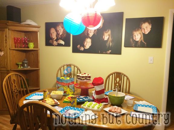 Dr. Seuss Birthday Party 2014