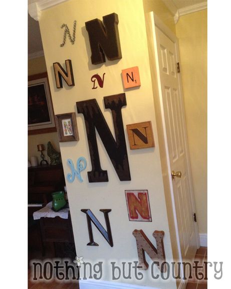 Typography Home Decoration - Letter N Wall - Home Improvement