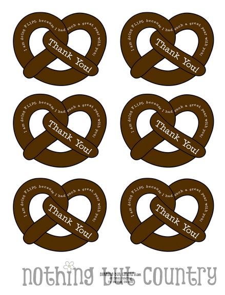 I am doing FLIPS - Teacher Appreciation Gift - Chocolate Pretzels 