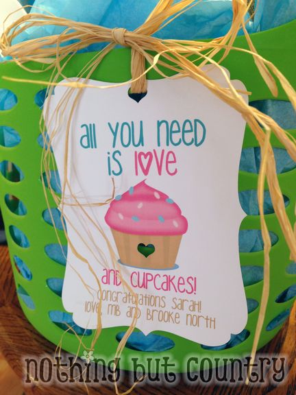 Cupcake Theme Bridal Shower Gift | NothingButCountry.com