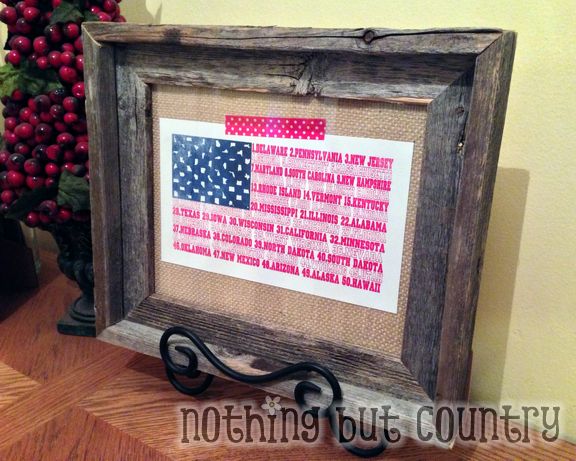 United States Flag Print Framed | NothingButCountry.com