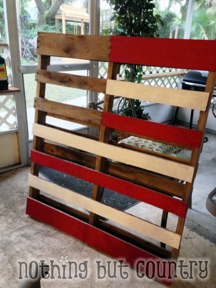 Patriotic Flag Pallet - Pinterest Project Success | NothingButCountry.com