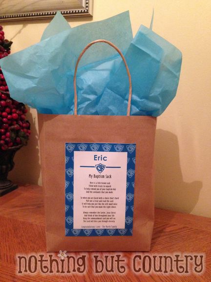 My Baptism Sack | Candy Gift | NothingButCountry.com