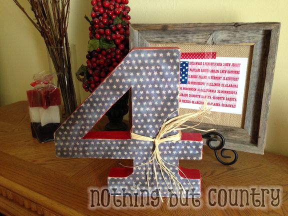 4th of July Wooden Project  | NothingButCountry.com