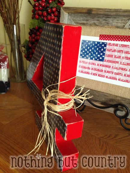 4th of July Wooden Project  | NothingButCountry.com