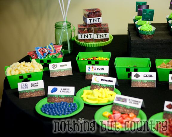 Minecraft Birthday Party | NothingButCountry.com