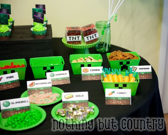 Minecraft Birthday Party | NothingButCountry.com