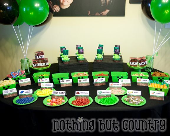 Minecraft Birthday Party | NothingButCountry.com