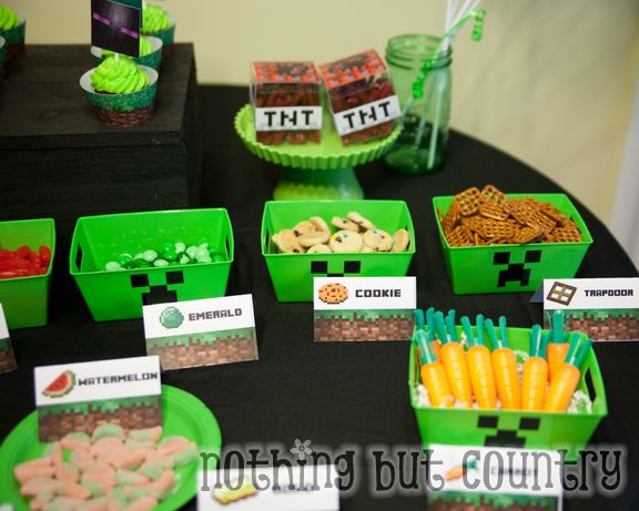 Minecraft Birthday Party | NothingButCountry.com