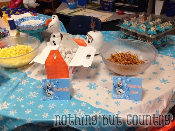 4th Grade Frozen Themed Holiday Party