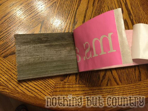 Wood Teacher Name Sign - Teacher Appreciation Week 2015