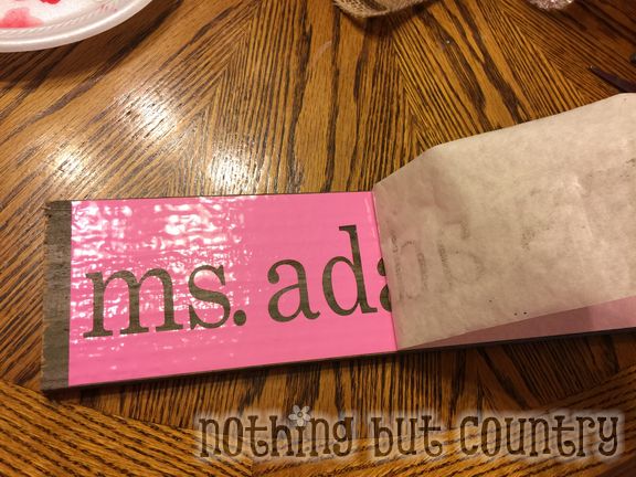 Wood Teacher Name Sign - Teacher Appreciation Week 2015