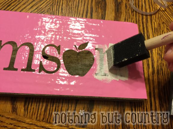 Wood Teacher Name Sign - Teacher Appreciation Week 2015