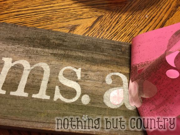 Wood Teacher Name Sign - Teacher Appreciation Week 2015