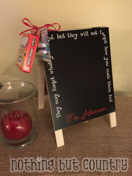 Teacher Chalkboard & Dry Erase Board Easel - Teacher Appreciation Week