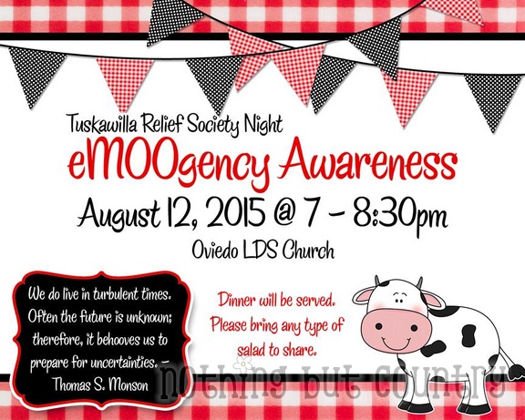 eMOOgency Awareness - Relief Society Night