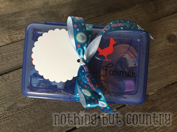 Back To School Teacher Gifts - Cookies in a pencil box
